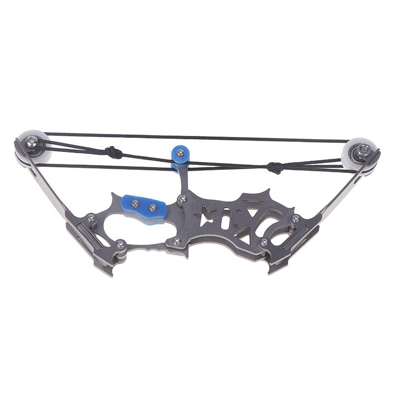 Mini Compound Bow And Arrow Set With 4 Arrows Stainless Steel Mini Archery Bow Practice Set For Adults Hunting Recreational