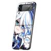 Чехол для телефона Genshin Impact Милая Фурна для Samsung Galaxy Z Flip 3 4 5 6 7 Жесткий Складной ПК Для Samsung Z Flip4 Flip5 Чехол