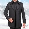 Autumn Winter Men Wool Coat Thickening Warm Coat High Quality Design Wool Coat Male Fashion Casual Overcoat Clothing
