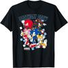 Футболка с логотипом Sonic The Hedgehog Birthday Cre Групповое фото Большая грудь