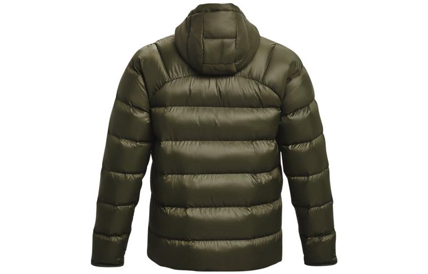 Men's Jacket Under Armour Down Jackets Men's Green Hooded (Non-detachable) Moderate Quilted Down Jacket