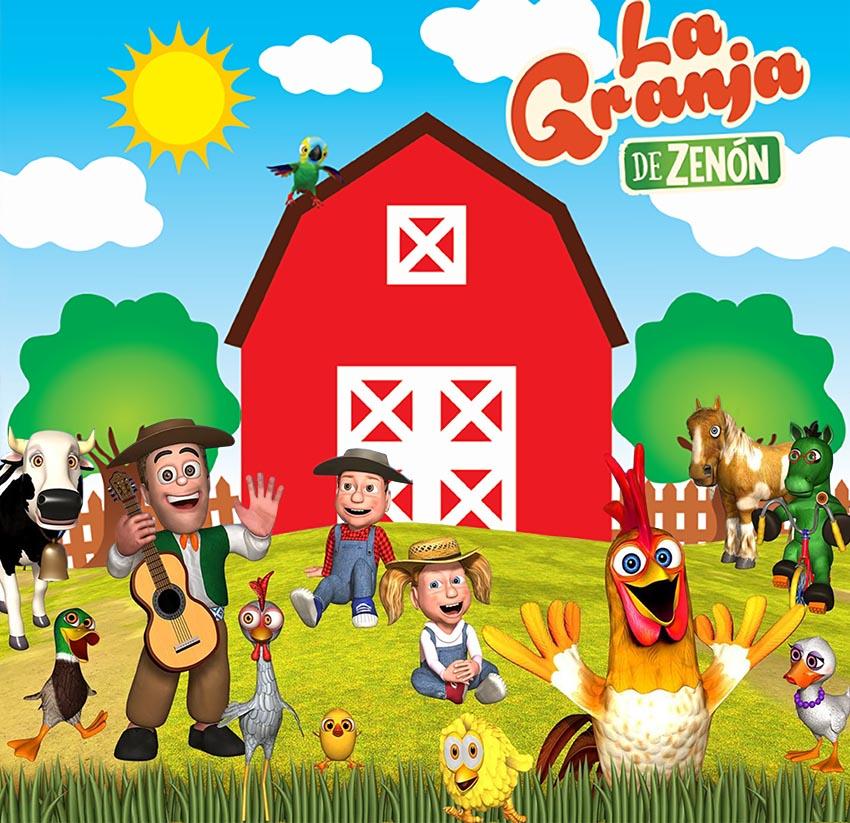 Индивидуальный фон La Granja De Zenon для детского 1-го дня рождения, фотостудии, зеленая трава, ферма, амбар, животные, трактор, фотофон