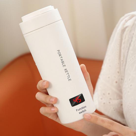 Портативный электрический чайник, грелка с 4 настройками температуры, цифровой дисплей, автоматическое отключение, пищевой электрический чайник, не содержащий BPA, бойлер