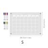 Magnetic Monthly Calendar Memo 6 Markers Planning Note Board Erasable Acrylic Erase Boards  School
