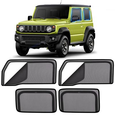Сетчатые шторки ZATOOTO для Suzuki Jimny Sierra серии JB04, магнитная москитная сетка на молнии, защита от солнечного света, УФ-лучей, насекомых и посторонних взглядов