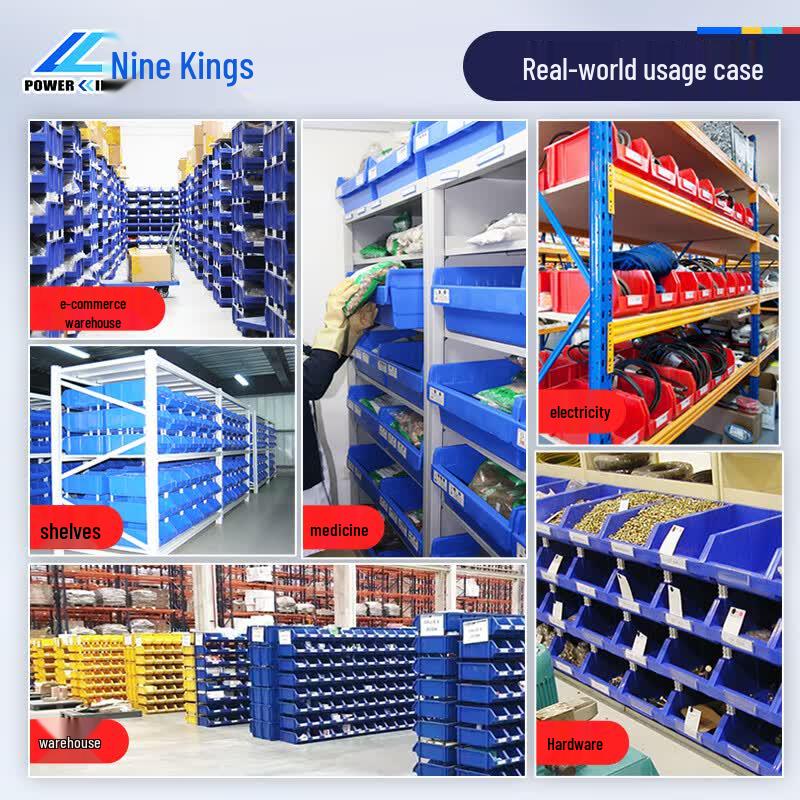 Powerking Stackable Slanted Parts Storage Bin