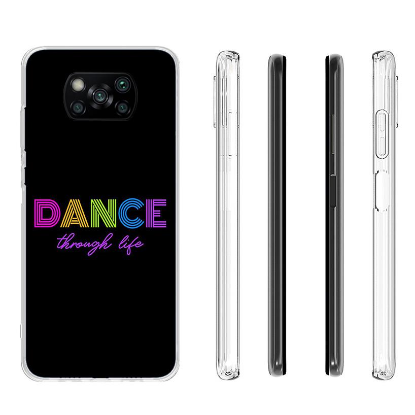 I Love Dance Phone Case For Xiaomi Poco X7 X6 X5 Pro F7 Ultra Redmi 15C 15 13 13C 12 12C 10 10A 10C 9 9A 9C 9T Cover Poco X7 X6
