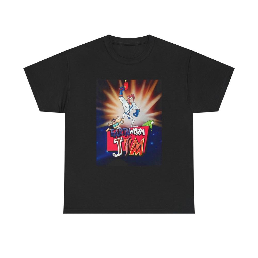 Earthworm Jim Tshirt vintage gaming gamer retro Unisex Heavy Cotton Tee Unisex T-Shirt