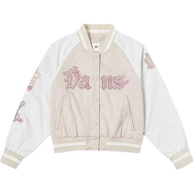 Бейсбольная куртка с длинным рукавом и одной пуговицей в стиле знака зодиака «Год Змеи», женские куртки, цвет овсянки VN000P3J2N1