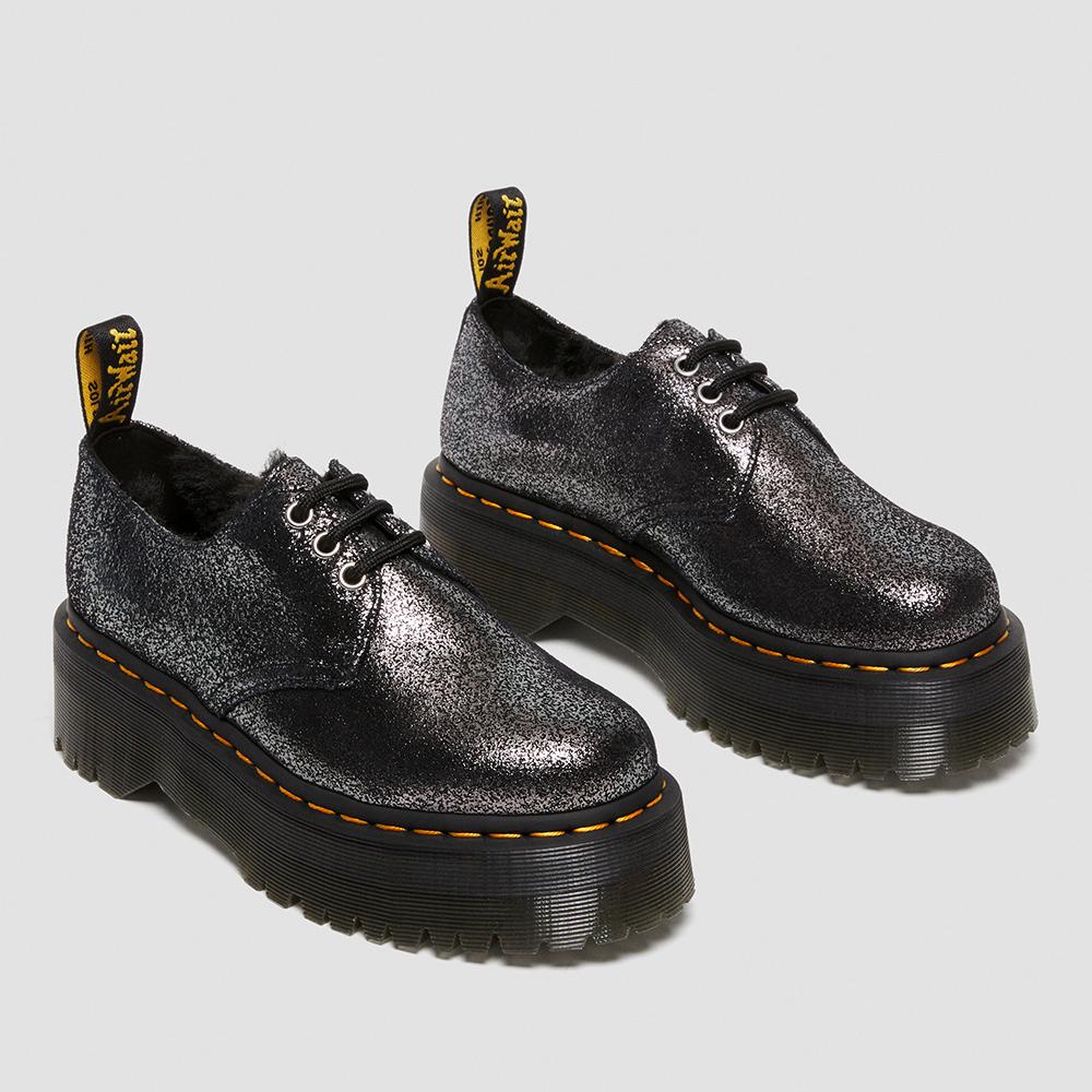 Dr.martens 1461 Quad Parain Distress металлик