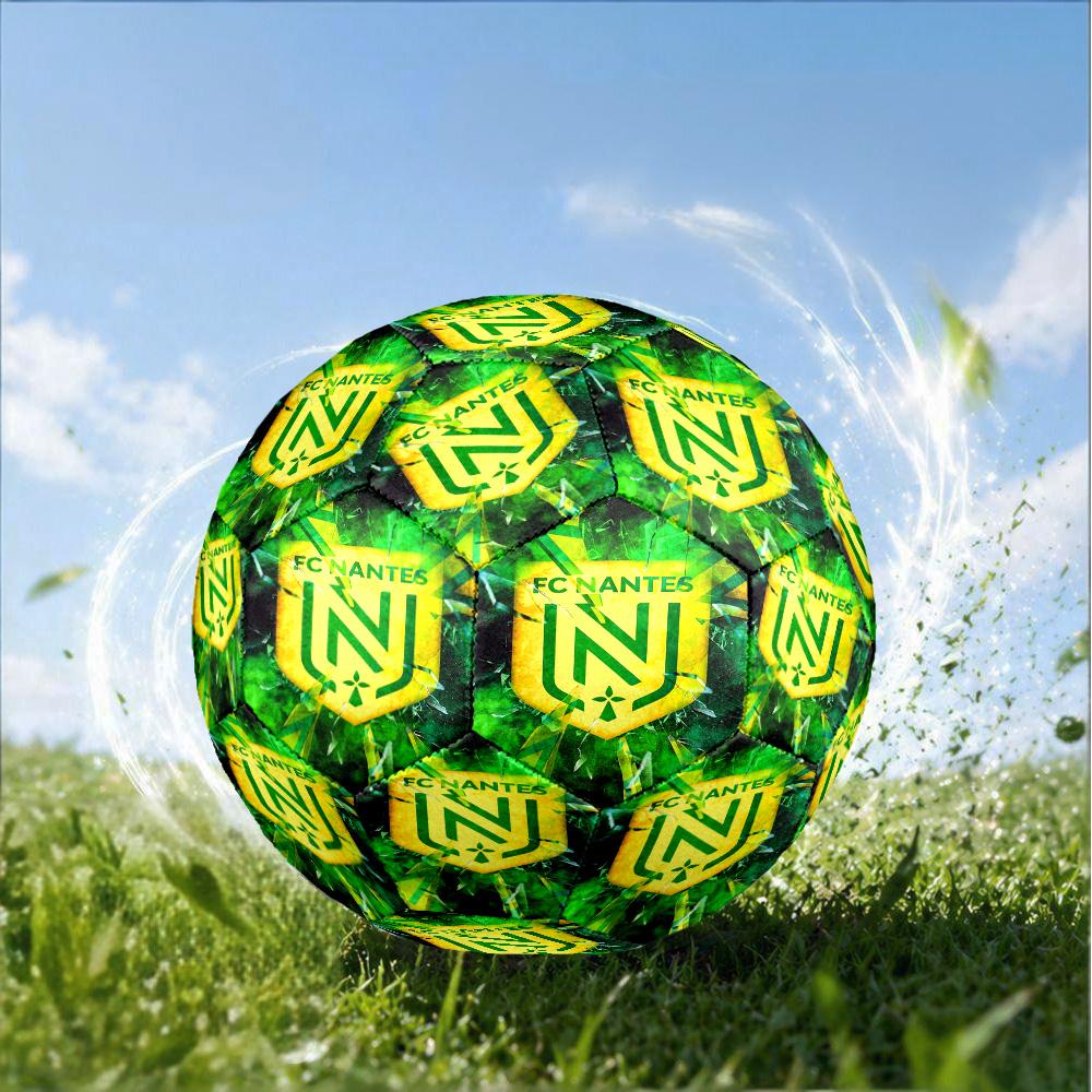 Fc Nan-tes Crest Design Printed Size 5 Soccer Balls, High-Quality, Anti-Slip, Protective Football, A Unique Gift , Birthdays, Christmas Gifts