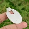Friendship Day Deal 925 Sterling Silver Natural Prehnite Rough Pendant Jewelry