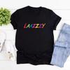 Laazzzy The Rose Kpop футболка Back To Me рубашка корейская футболка с рисунком женские футболки с короткими рукавами уличная одежда топы женская одежда