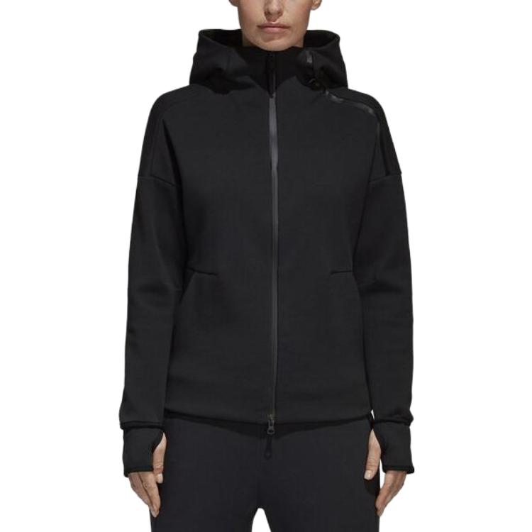 adidas Свободная и удобная спортивная куртка женская куртка черная BR1933