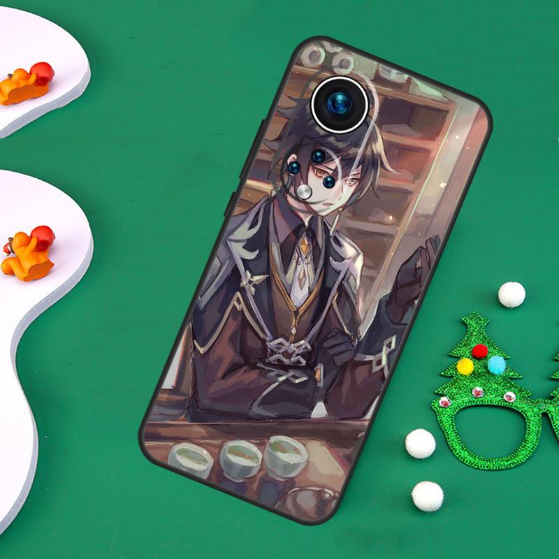 Чехол Genshin Impact Чжун Ли для Honor Magic 7 Pro 6 5 50 70 90 200 Lite X9b X9a X8a X8b X7a X6a X8 X9 X9c
