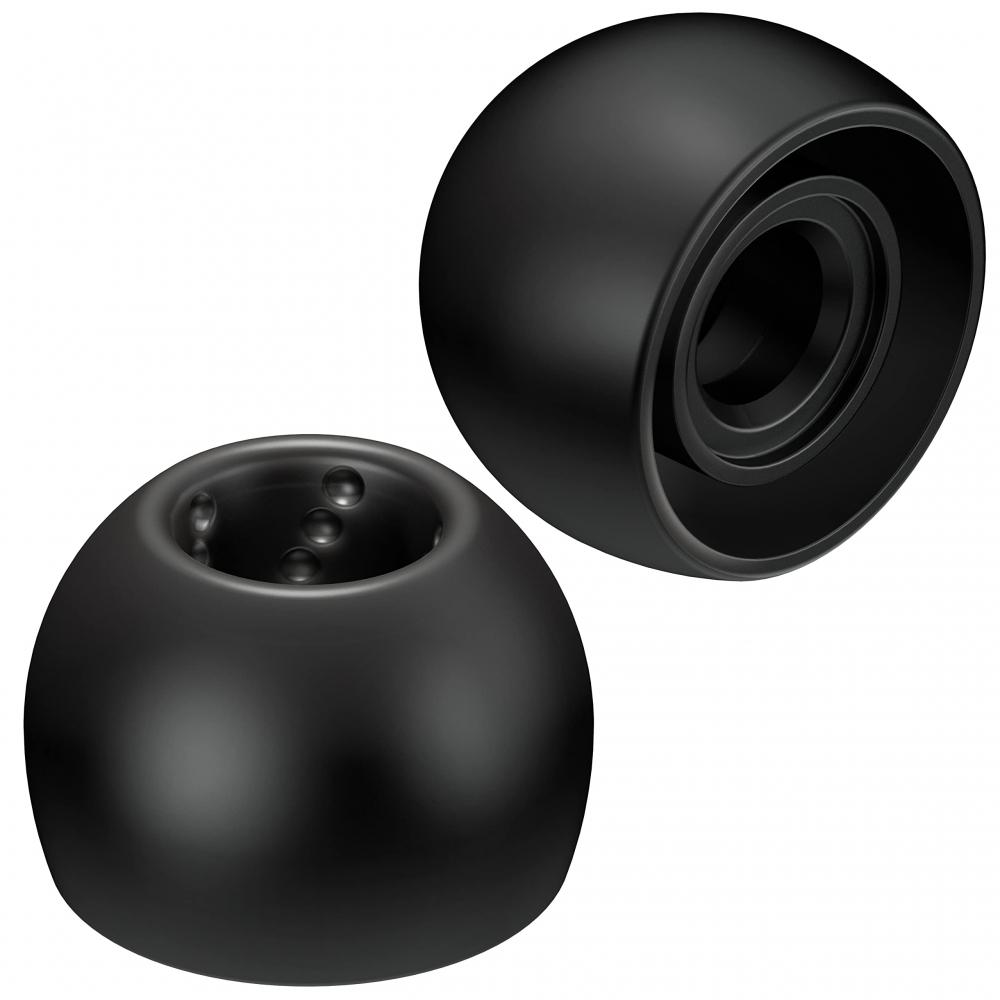 JVC EP-FX9S-B Replacement Earpiece Spiral Dot 6 Pieces S Size Black