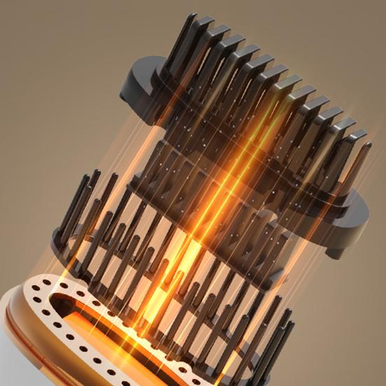 Yousheng Мини-выпрямитель для волос Щетка 3 Режима температуры Регулируемый Перезаряжаемый Портативный Дорожный Легкий Быстрый нагрев Горячая расческа Электрический для волос