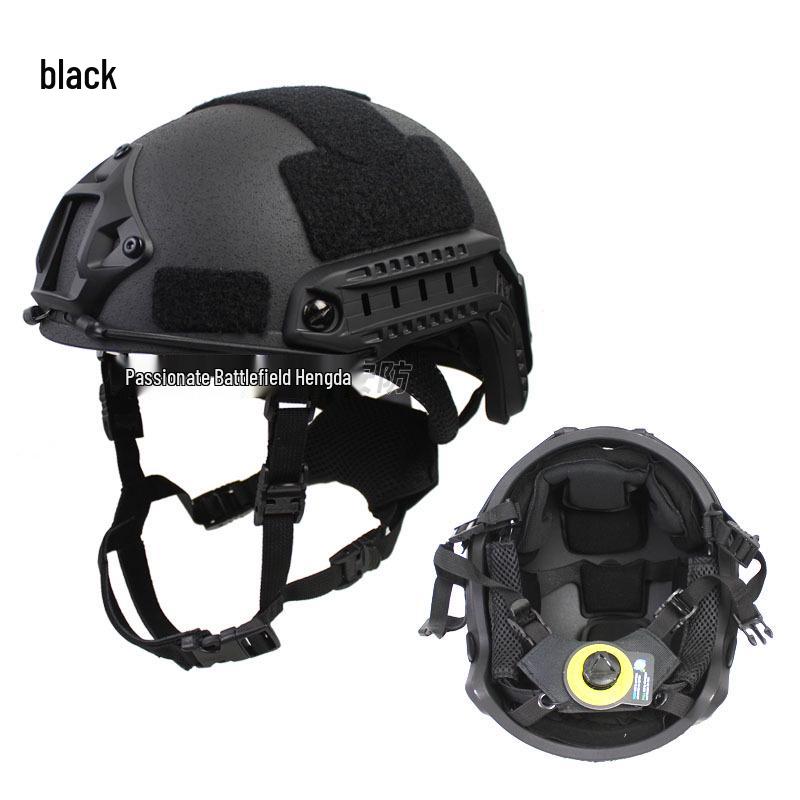 Enhanced FAST Fiberglass Riot Helmet with CE-Certified Wendy Liner, Special Forces Training, 1.5KG