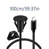 Прочный удлинительный кабель USB 3.0 для установки заподлицо на приборных панелях для расширения и завершения передачи данных