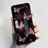 For Asus ROG 6 Case For ROG Phone 6 Pro / 6D Fashion Butterfly Flowers Bumper Soft Black Silicone Cover For Asus ROG6 ROG6D Case