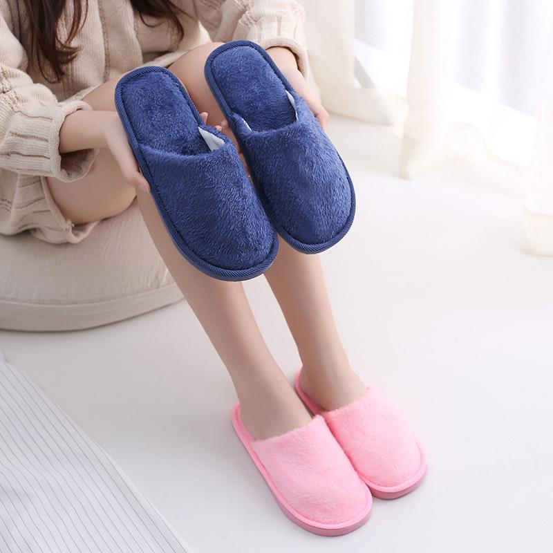 Модные тапочки для дома Push Soft Cotton Slippers женские тапочки для путешествий в гостиницах Обувь для гостеприимства Шлепанцы для спальни Милые тапочки