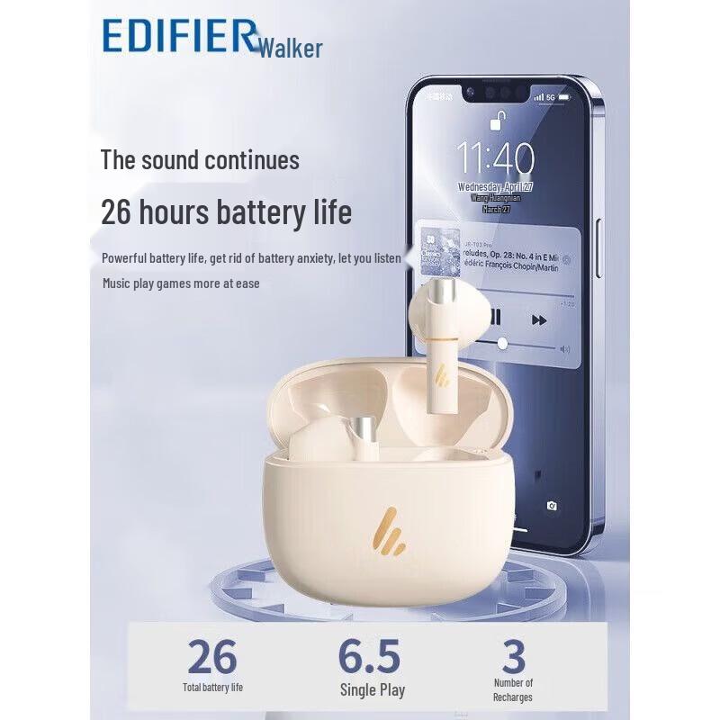 EDIFIER Z1plus True Wireless Half-In-Ear Bluetooth Earbuds