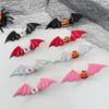 Dark Series Halloween Headwear Multi-Color Pumpkin Devil Bat Wings Side Headwear Hair Clip Funny Devilish Accessory For Parties