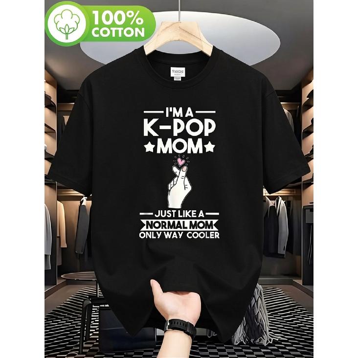 Men'S & Women'S K-Pop Mom T-Shirt - Korean Drama Slogan Tee With K-Drama, Funny Gift Suitable For Moms/Dads, Concert Merchandise For Birthdays,