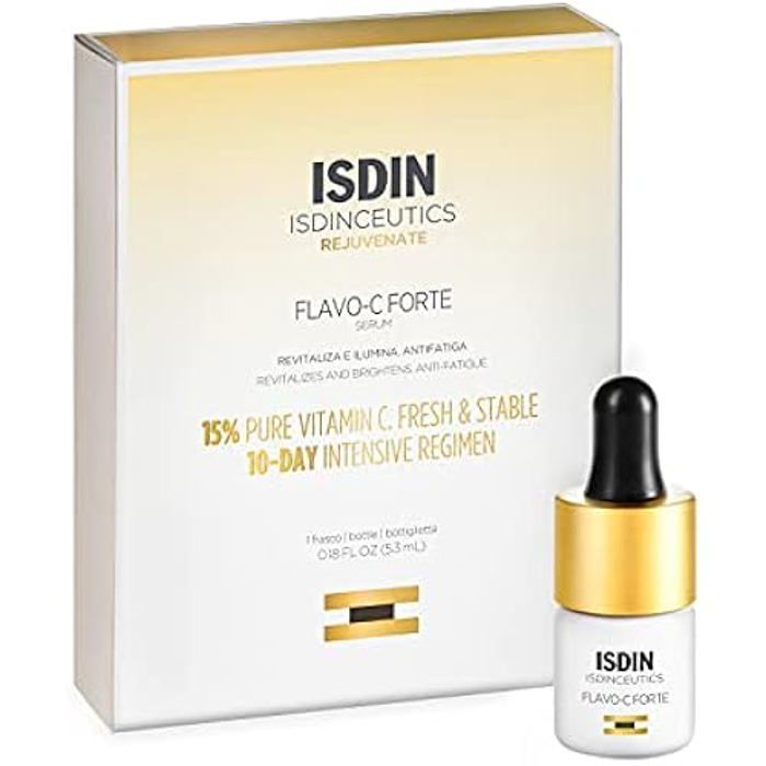 ISDIN ISDINCEUTICS FLAVO-C FORTE, антиоксидантная сыворотка для лица с 15% чистым и свежим витамином C, витамином E и кислотой