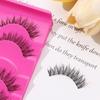 5 Pairs Beauty Handmade Black Thick False Fake Eyelashes Cross Eye Lashes Extension