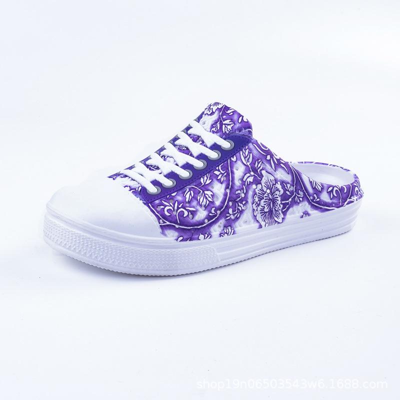 WTEMPO Women Summer Large Size Beach Sandals Female Slip-on Lightweight Breathable Outdoor Slipper Shoes