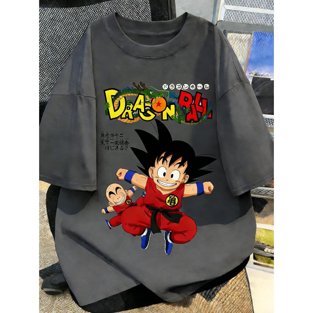 Summer Plus Size Dragon Ball Anime Cartoon Printed Men WomenTshirt Casual Parent Child Tops Fashion Street Wear Harajuku Y2K
