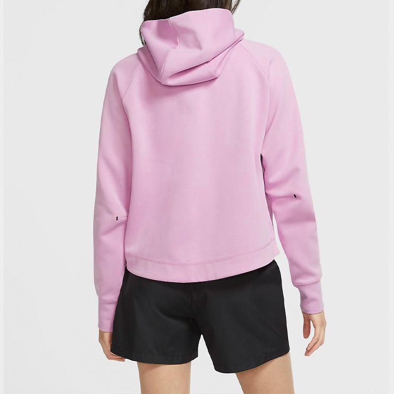 (WMNS) Толстовка с капюшоном Nike Sportswear TCH FLC WR на молнии BEYOND 'РОЗОВЫЙ' Женская CW4299-680