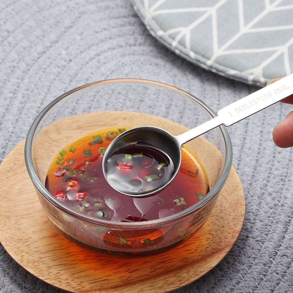 Kit Tableware Utensil Set Stainless Steel Measuring Spoons Scales Flour Scoop Measuring Cups
