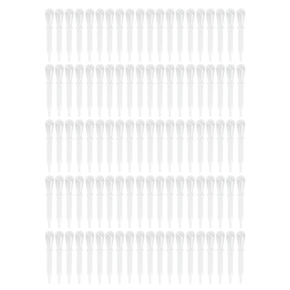100pcs Calibrated Liquid Dropper Pipettes 1.5m Volumetric Pipettes Liquid Transfer