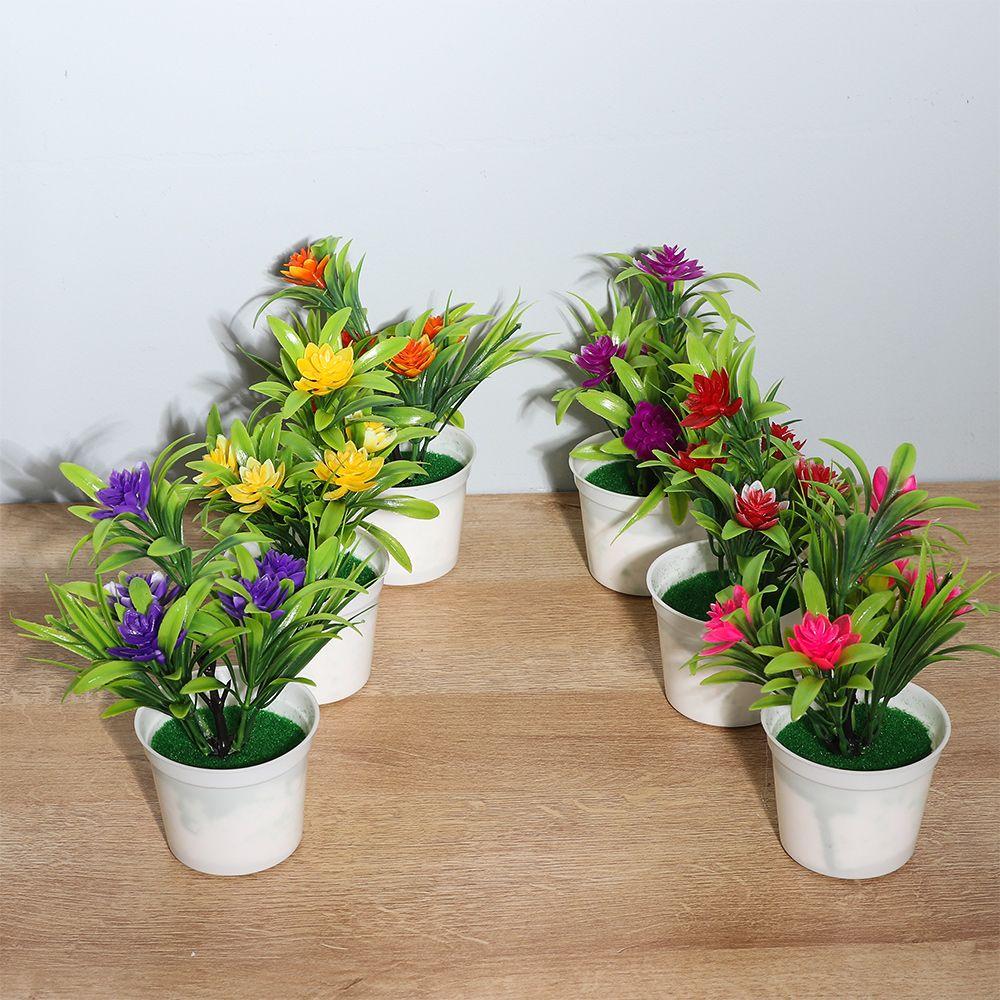 Miniascape Wedding Party Decortion with Pots Outdoor Decor Artificial Flower Fake False Plants