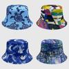 Tie Dye Fisherman Hat Uv Protection Assorted Colors Print Butterfly Cat Cap Leaf