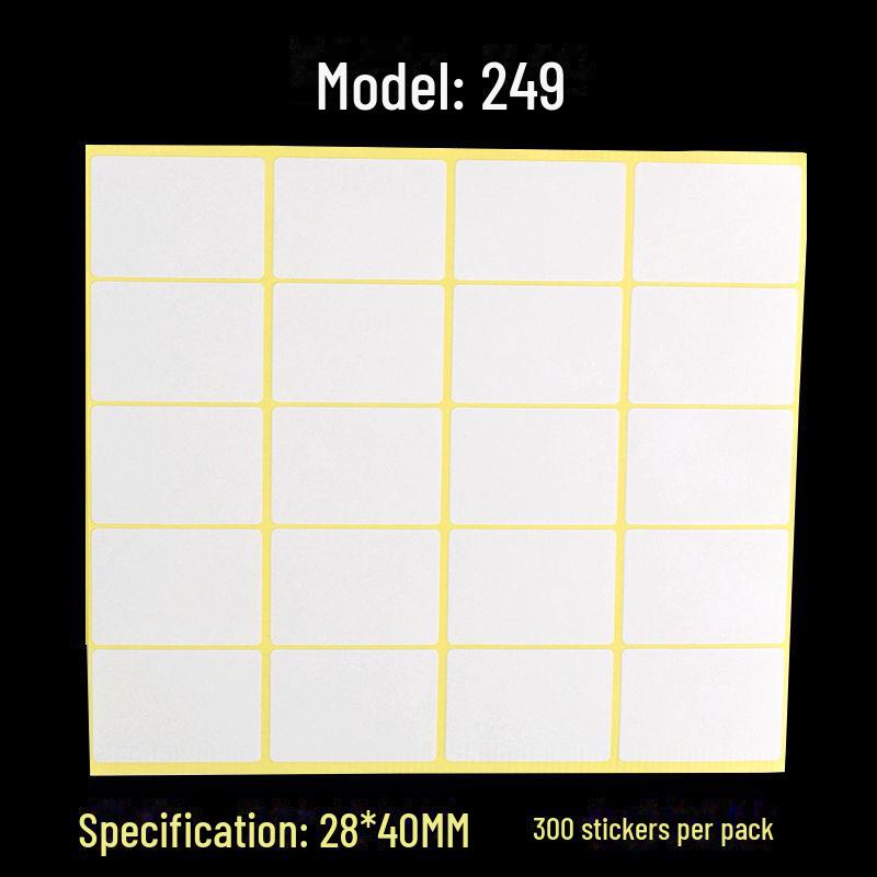 A5 Self-Adhesive Blank White Stickers for Printing and Handwriting Labels