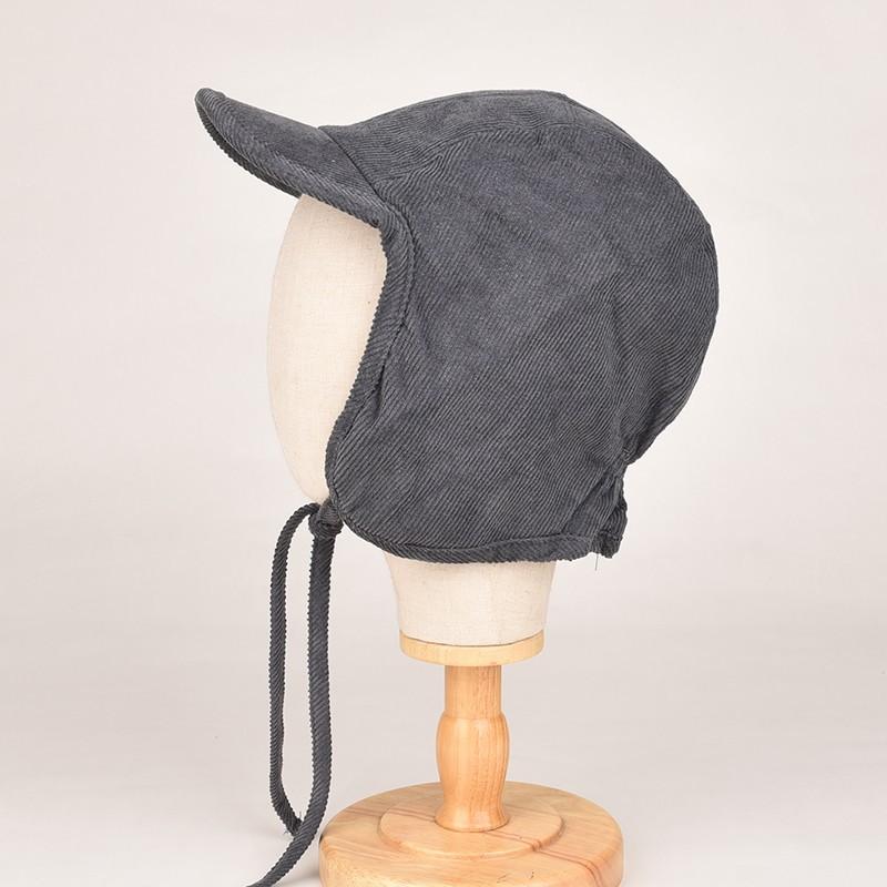 Кепка пилота Thunderbolt, мужская зимняя, утепленная, защитная, женская, с язычком, байкерская, вельветовая, для катания на лыжах