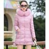 Women's Winter Coat Long Cotton Padded Jacket Slim Female Thick Down Jacket