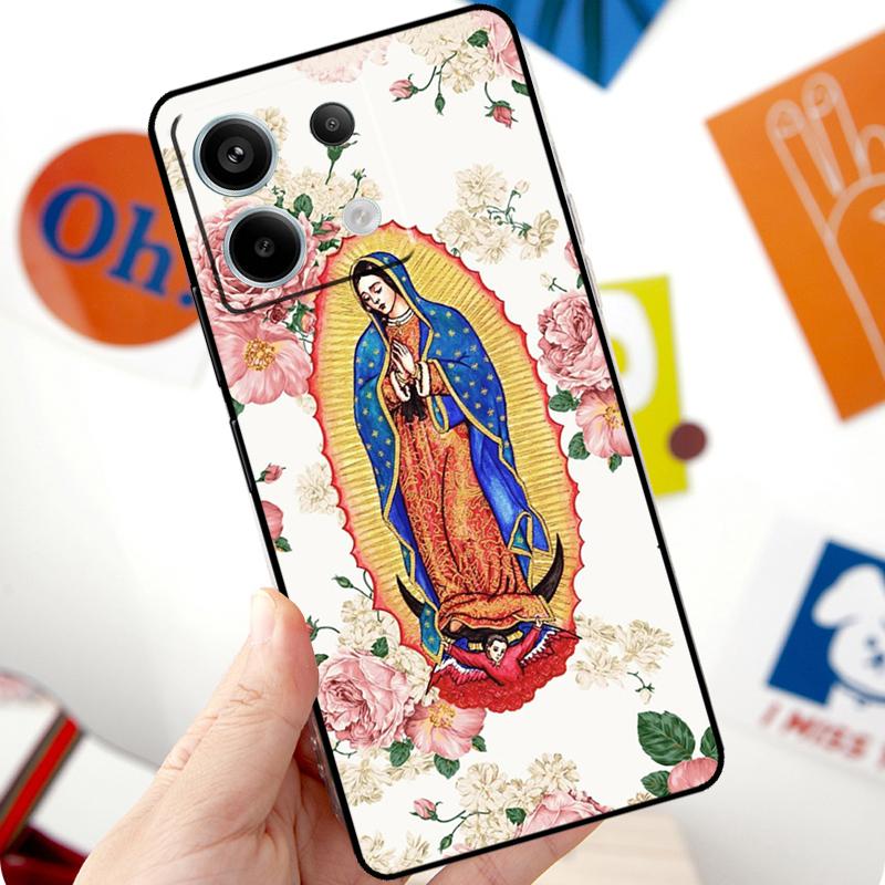 Virgen De Guadalupe Virgin Mary Funda For Xiaomi Redmi Note 14 Pro 10 11 12 13 15 Pro Plus Case For Redmi 15 14C 12C 10C 13C