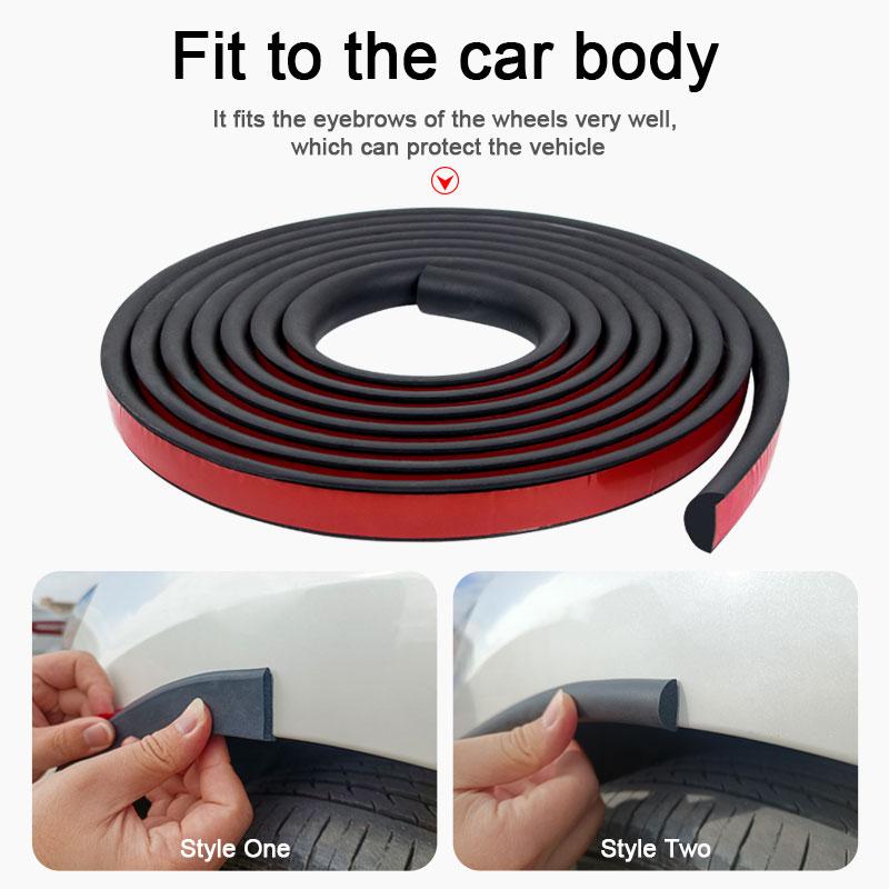 Universal Rubber Car Seal Strip Fender Flares Arches Wing Expander Auto Mudguard Wheel Eyebrow Anti-collision Mud Guard Sealants