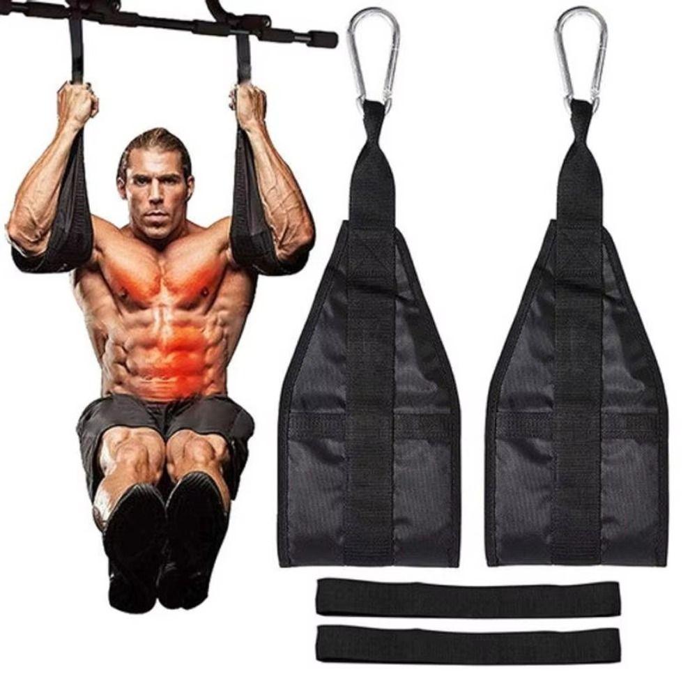 Suspension Workout Support Belt Hanging Leg Raiser Pull Up Ab Straps Abdominal Muscle