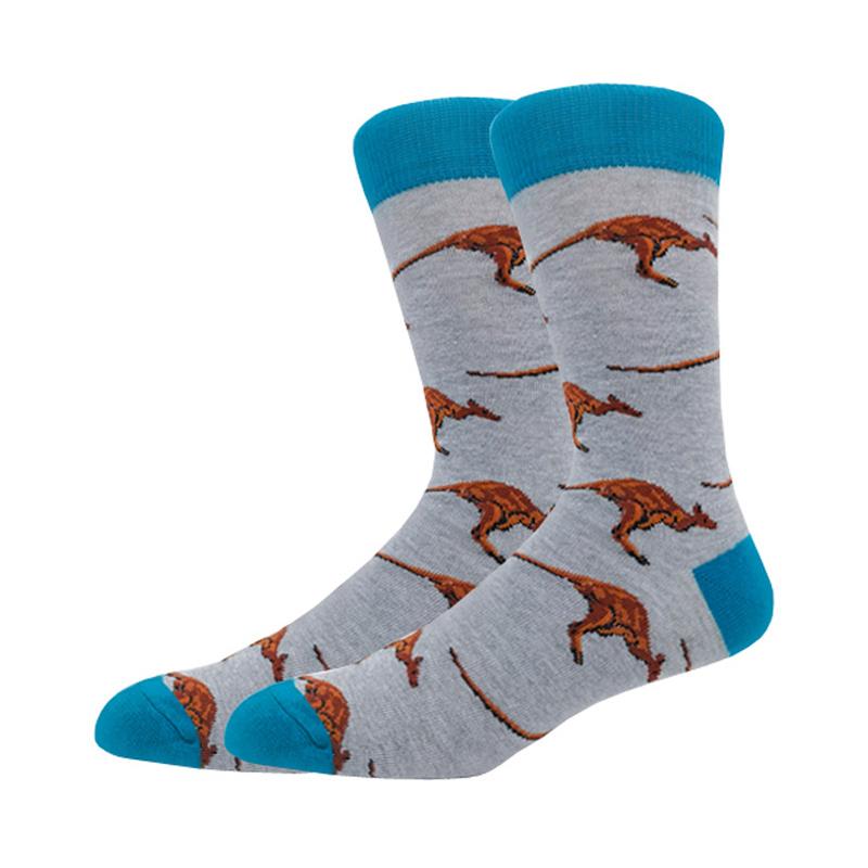 Мужская мода осень-зима носки для скейтборда Happy Creative пингвин дельфин акула коала носки новинка команда смешные мужские носки