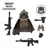 WM6168 MOC Игровые Военные Солдаты Тяжеловооруженные Оружие Аксессуары Строительные Блоки Конструктор Фигурки Действия Креативные Декоративные Игрушки