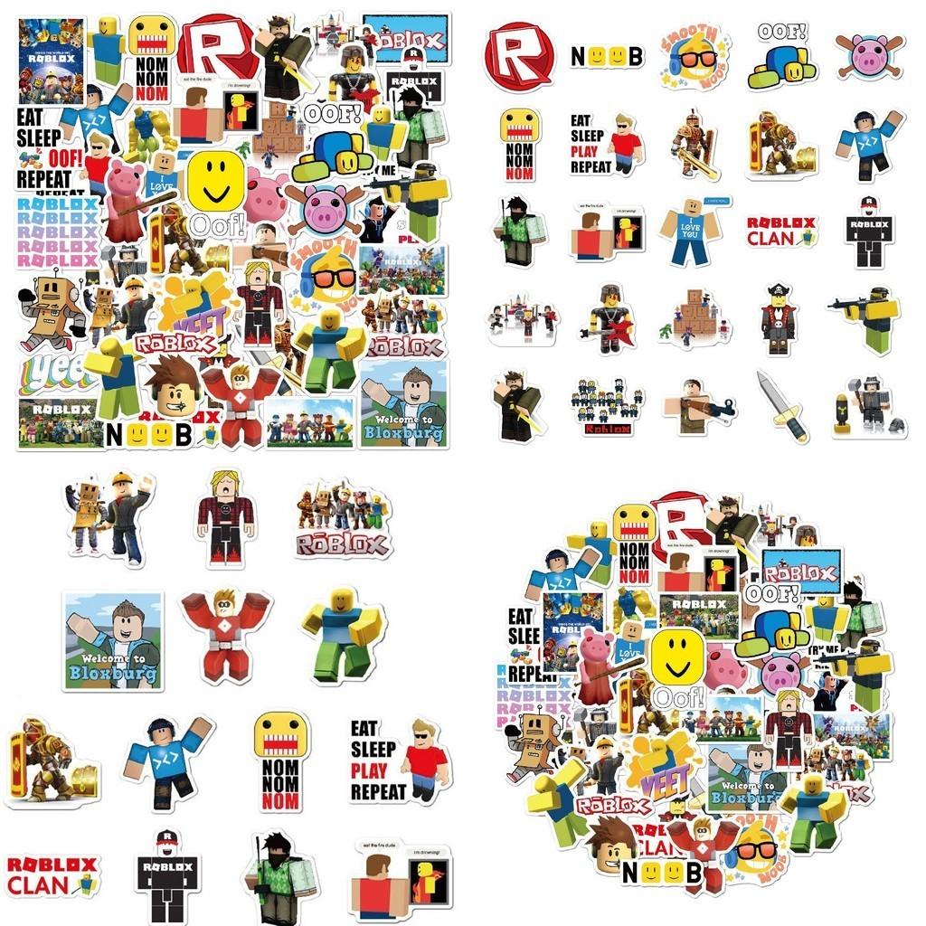 Vibrant 50pcs Roblox Stickers Waterproof For Customizing Laptops And Skateboards