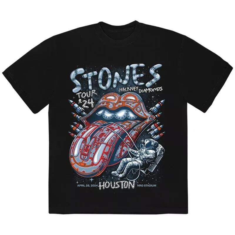 The Rolling Stones Houston T-shirt , Graphic T-shirt , Size S to 4XL Unisex T-Shirt