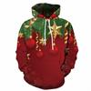 New Men's and Women's Christmas Printed Pullover with Hooded Loose Casual Hoodie Sweater