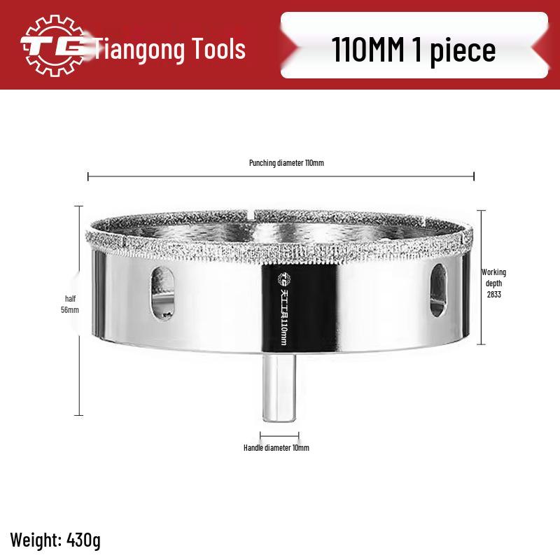 Tiangong Glass & Tile Hole Saw for Drilling and Enlarging Marble and Tile Holes
