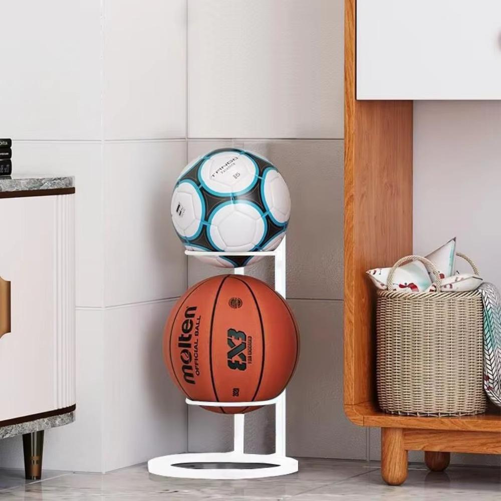 Space Saving Ball Storage Holder Durable Basketball Holder New Basket Placed Rack